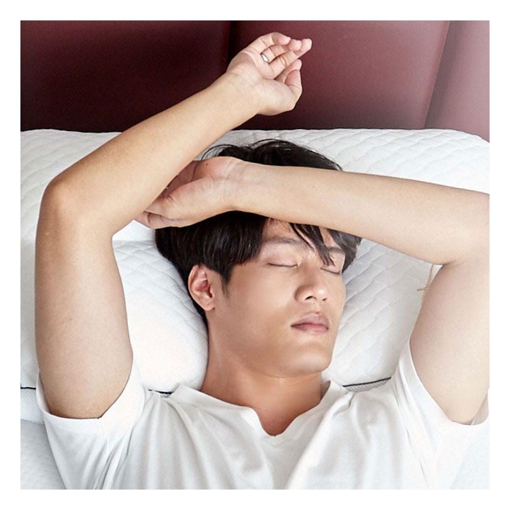 หมอนสุขภาพ ใยสังเคราะห์ KOMFY KOOL KRAFTED KONTOUR ไซส์ L 67.3x40.6x15 ซม. สีขาว