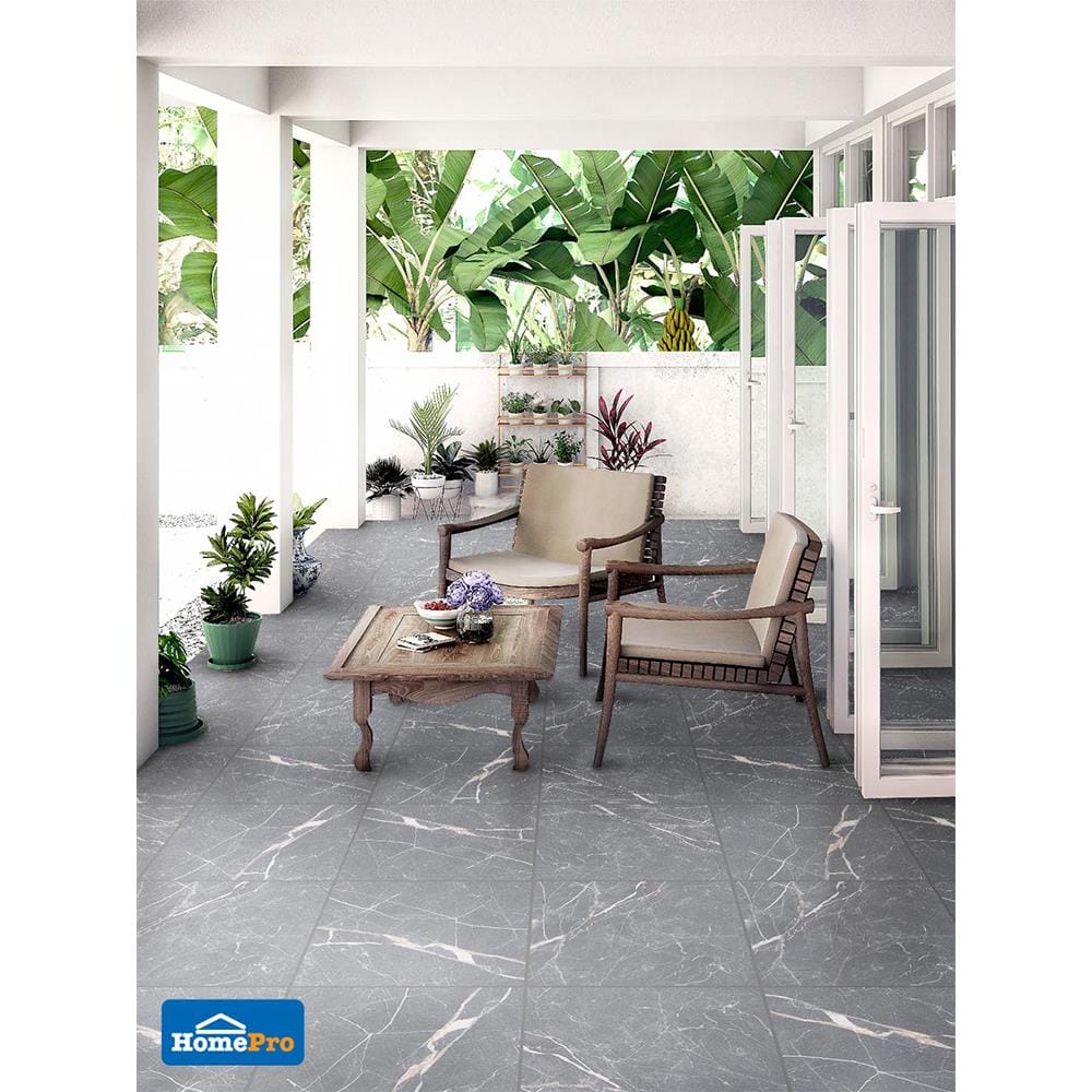 กระเบื้องพื้น 45x45 ซม. TARA แอนโทร่า เทา EXC