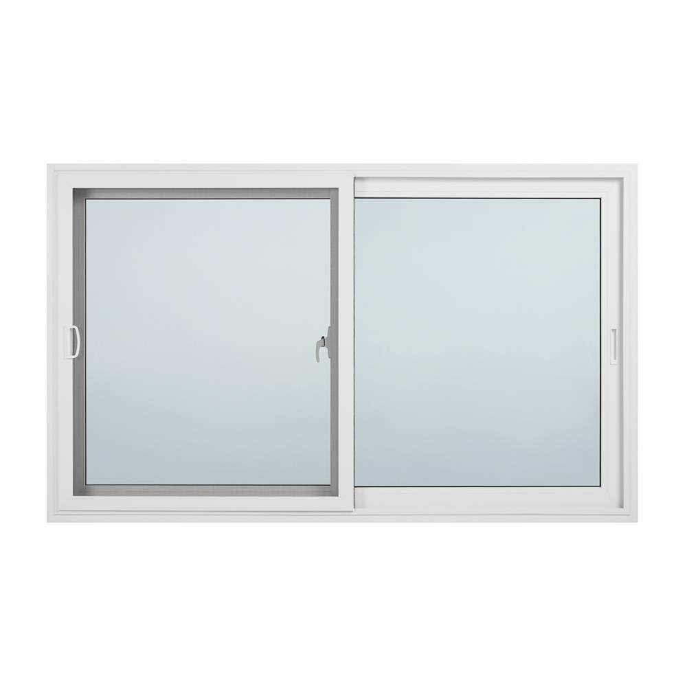 หน้าต่างบานเลื่อน ไวนิล S-S มุ้ง WINDSOR 180X110 ซม. สีขาว