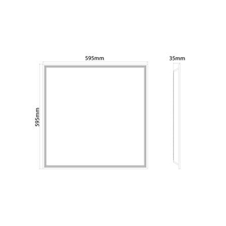 โคมฝังฝ้า LED SHINING PANEL LIGHT PNC 40 วัตต์ DAYLIGHT 60X60 ซม._4