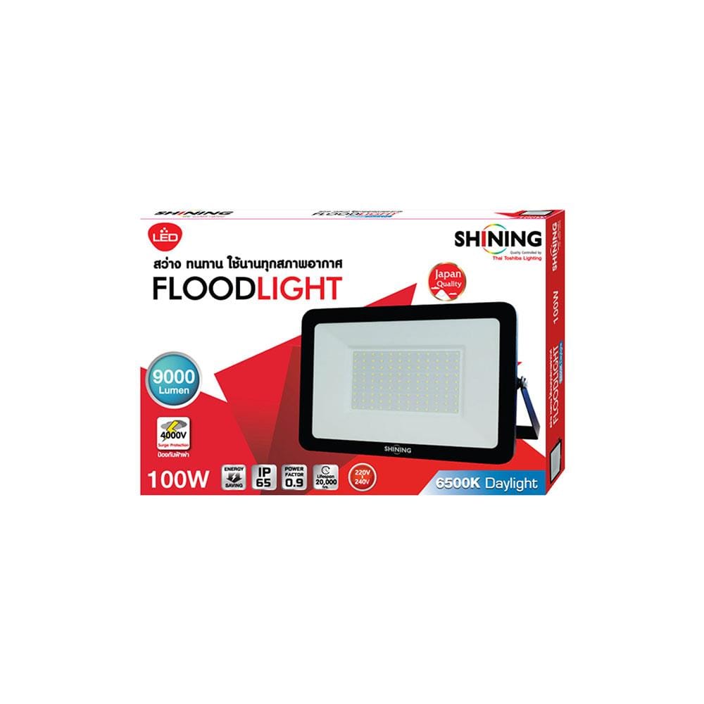 สปอตไลท์ภายนอก LED SHINING FLOOD LIGHT 100 วัตต์ DAYLIGHT