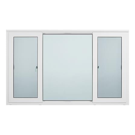 หน้าต่างบานเลื่อน ไวนิล S-F-S มุ้ง WINDSOR 180X110 ซม. สีขาว_2