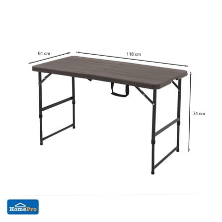 โต๊ะพับครึ่งลายไม้ HDPE 3 ระดับ SPRING 118 ซม._13