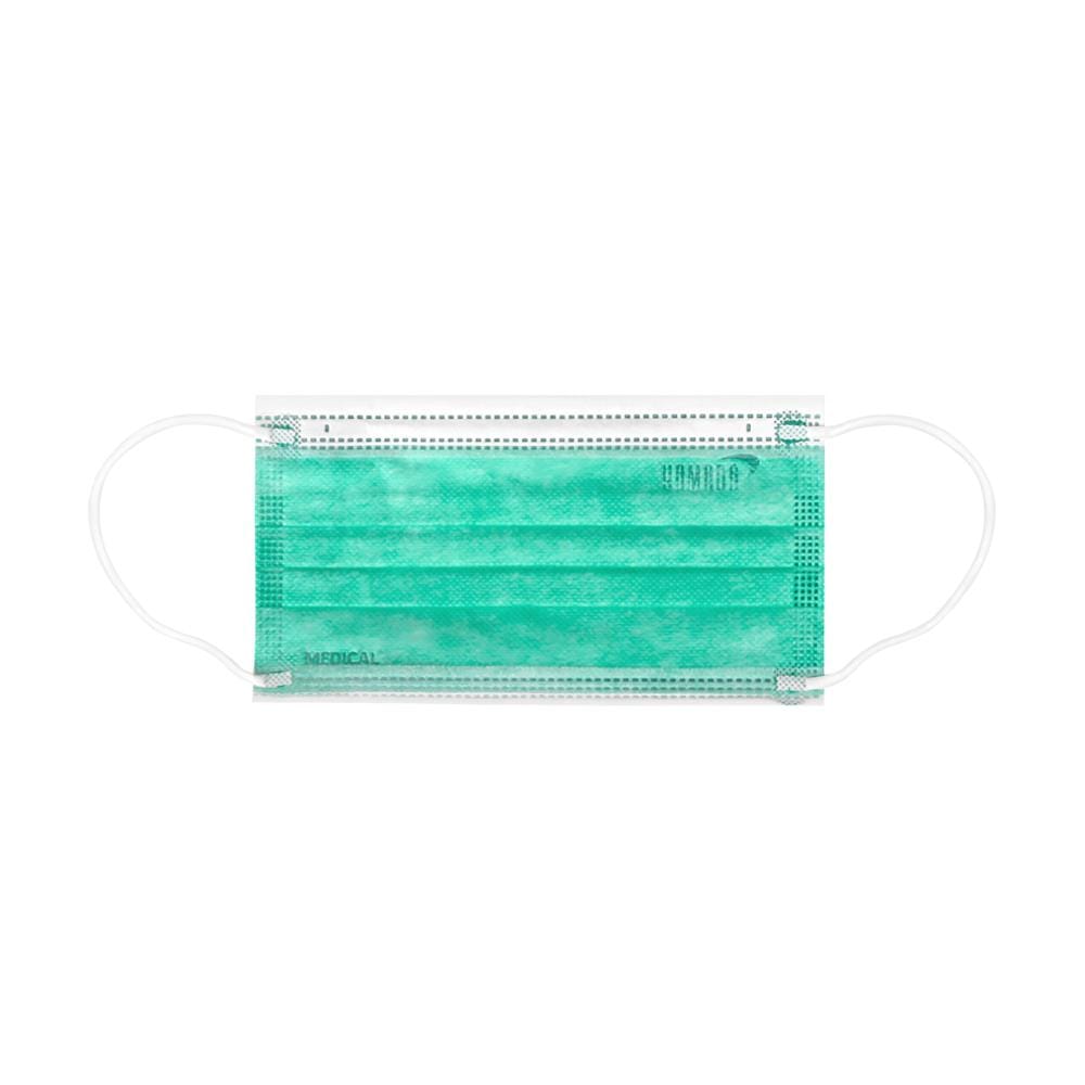 หน้ากากอนามัยการแพทย์ YAMADA 3031 สีเขียว 50 ชิ้น