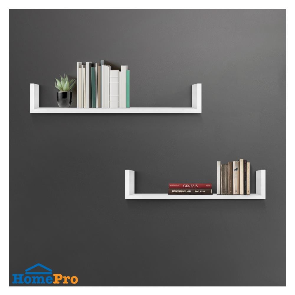 ชั้นติดผนัง U SHAPE STACKO COZI 60x15x10 ซม. สีขาว