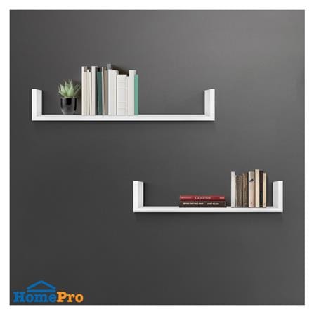 ชั้นติดผนัง U SHAPE STACKO COZI 60x15x10 ซม. สีขาว_3