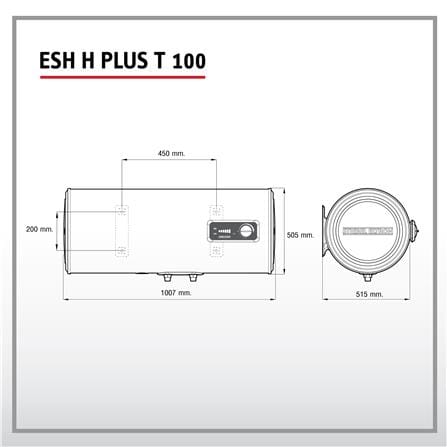 หม้อต้มนํ้าร้อน STIEBEL ESH 100H PLUS T 2,000 วัตต์ สีขาว/เทา_4