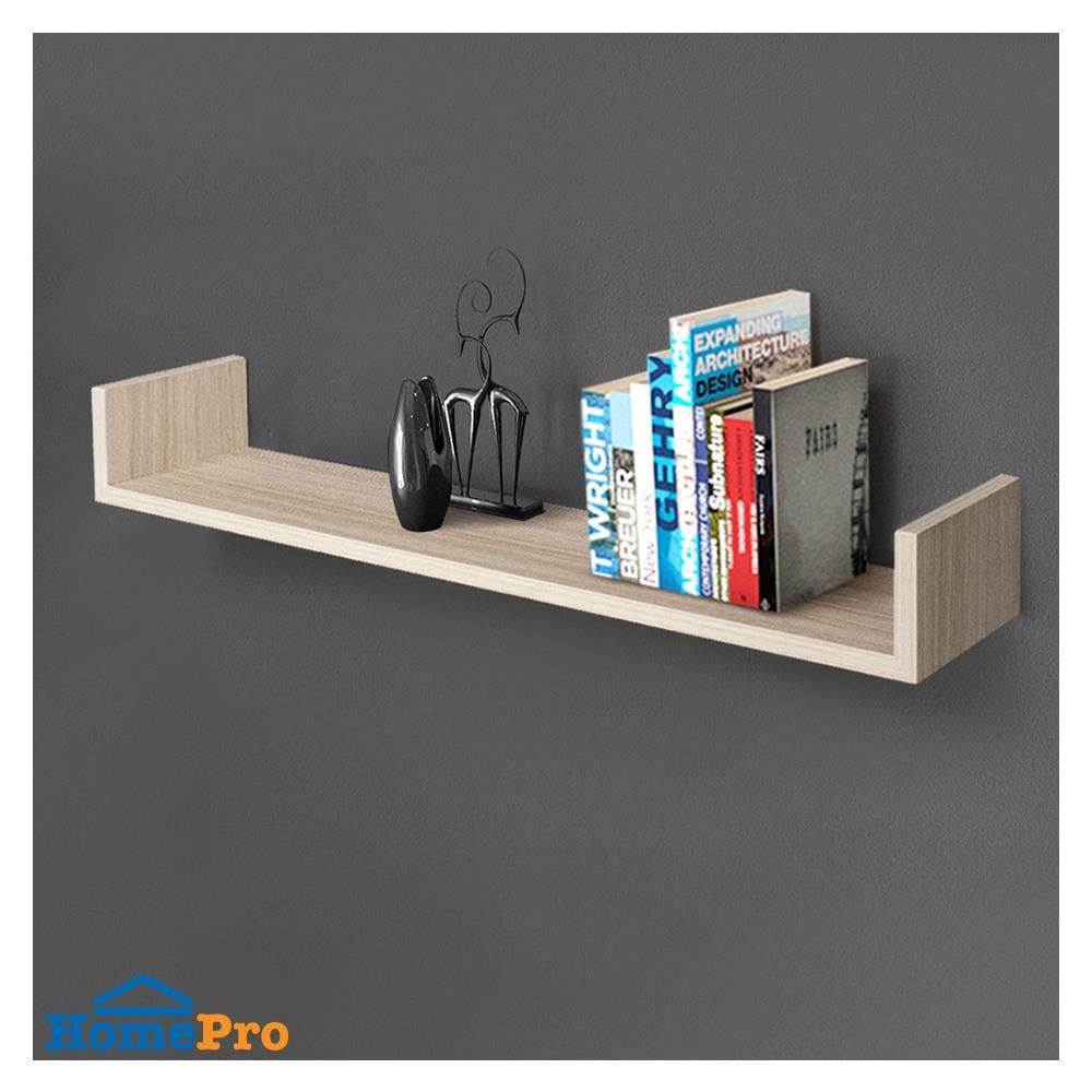 ชั้นติดผนัง U SHAPE STACKO COZI 80x15x10 ซม. สีวอลนัท