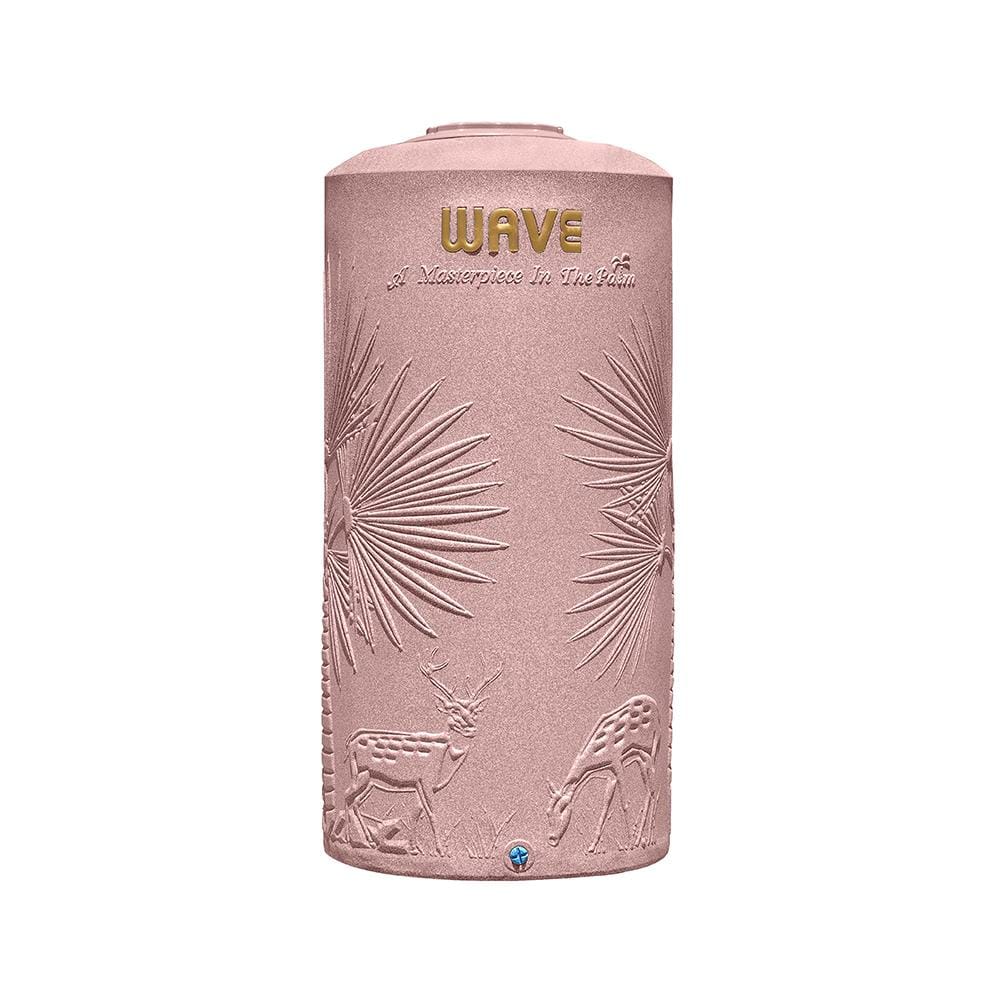 ถังเก็บน้ำ WAVE THE PALM 500 ลิตร สีทรายชมพู
