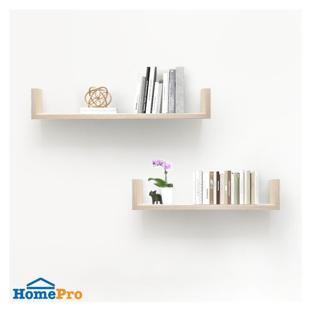 ชั้นติดผนัง U SHAPE STACKO COZI 60x15x10 ซม. สีวอลนัท