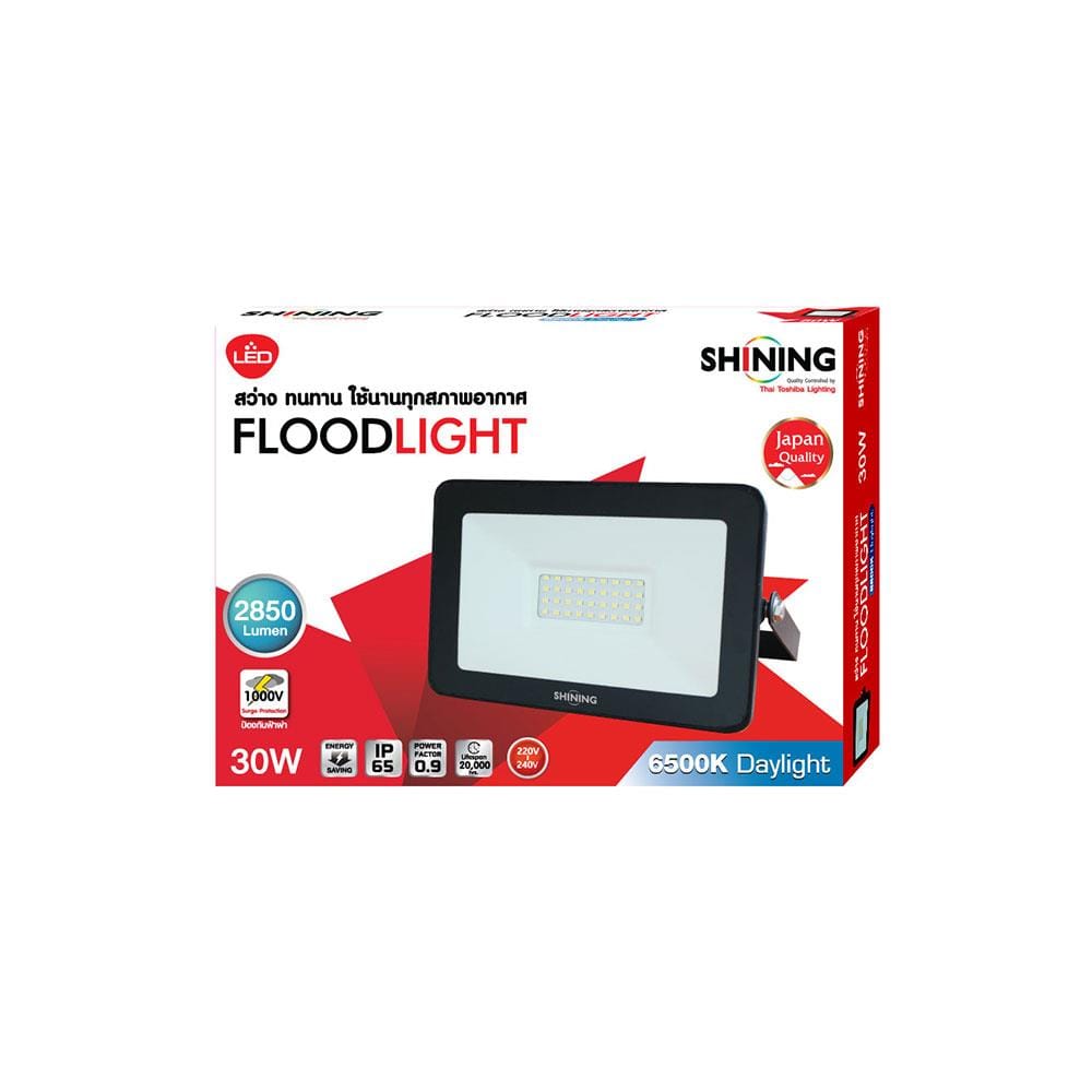 สปอตไลท์ภายนอก LED SHINING FLOOD LIGHT 30 วัตต์ DAYLIGHT