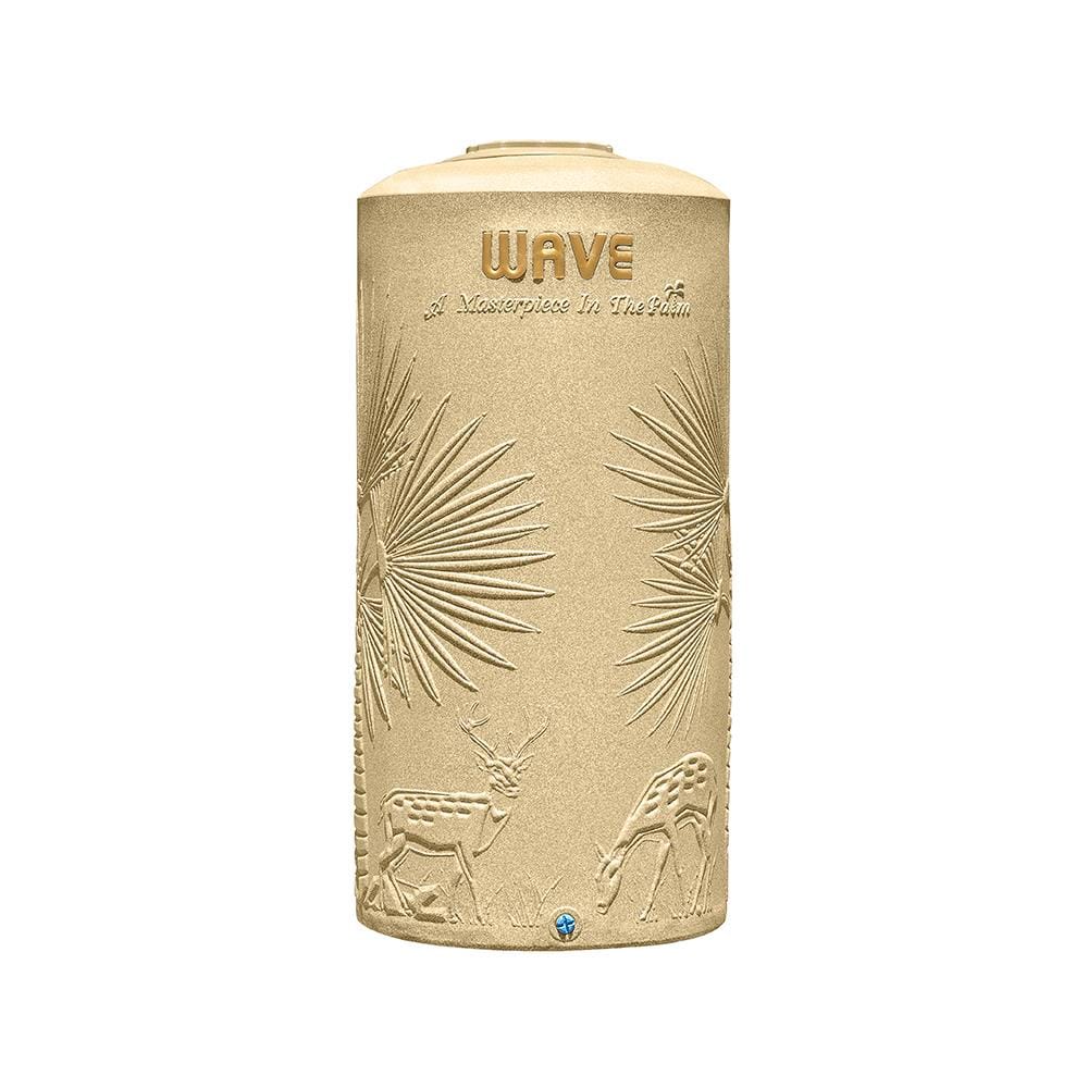 ถังเก็บน้ำ WAVE THE PALM 500 ลิตร สีทรายทอง