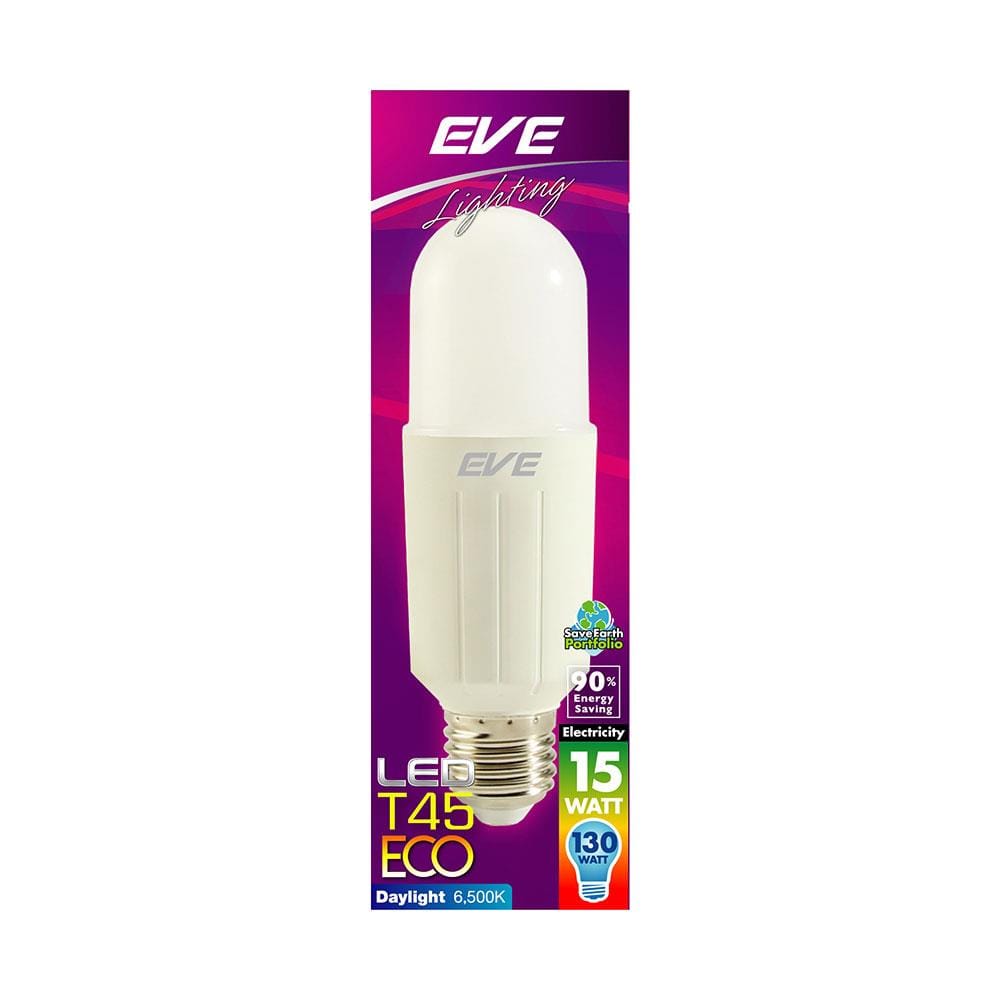 หลอด LED EVE T45 ECO 15 วัตต์ DAYLIGHT E27