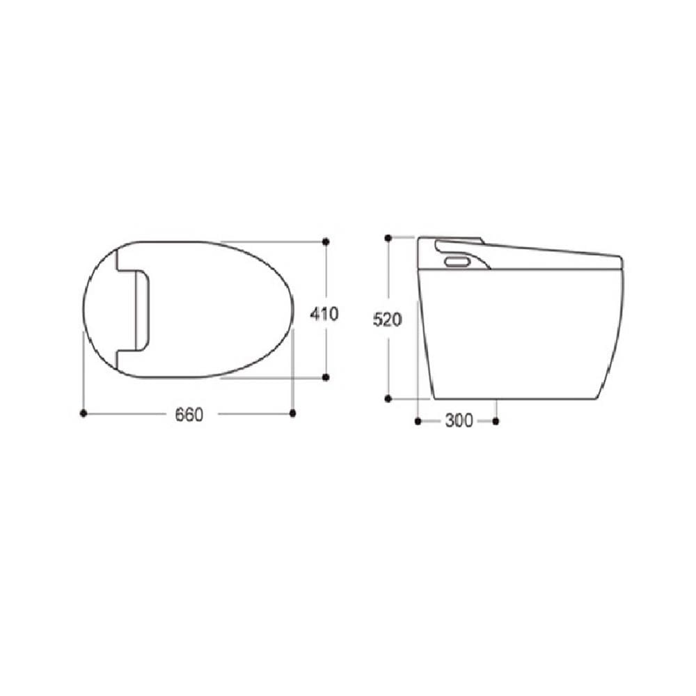 สุขภัณฑ์อัตโนมัติ MOYA PLUS LX-ST007 5 ลิตร สีขาว