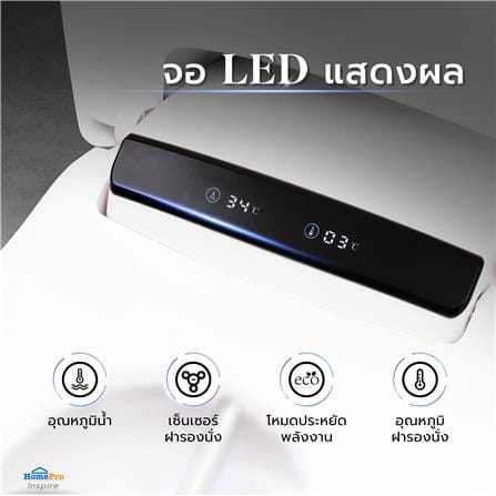 สุขภัณฑ์อัตโนมัติ MOYA PLUS LX-ST007 5 ลิตร สีขาว_7