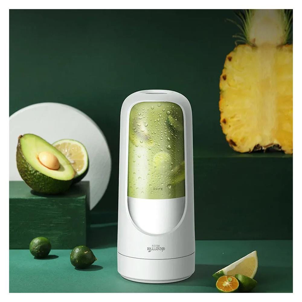 เครื่องปั่นน้ำผลไม้พกพา DEERMA NU30 0.3 ลิตร สีขาว