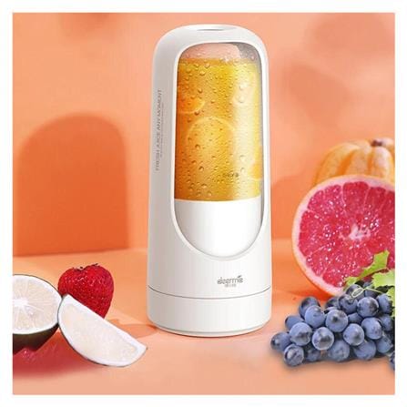 เครื่องปั่นน้ำผลไม้พกพา DEERMA NU30 0.3 ลิตร สีขาว_2