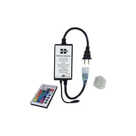 อุปกรณ์หัวจ่ายไฟเส้น LED พร้อมรีโมต HI-TEK RGB_0