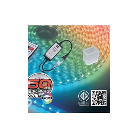 อุปกรณ์หัวจ่ายไฟเส้น LED พร้อมรีโมต HI-TEK RGB_2