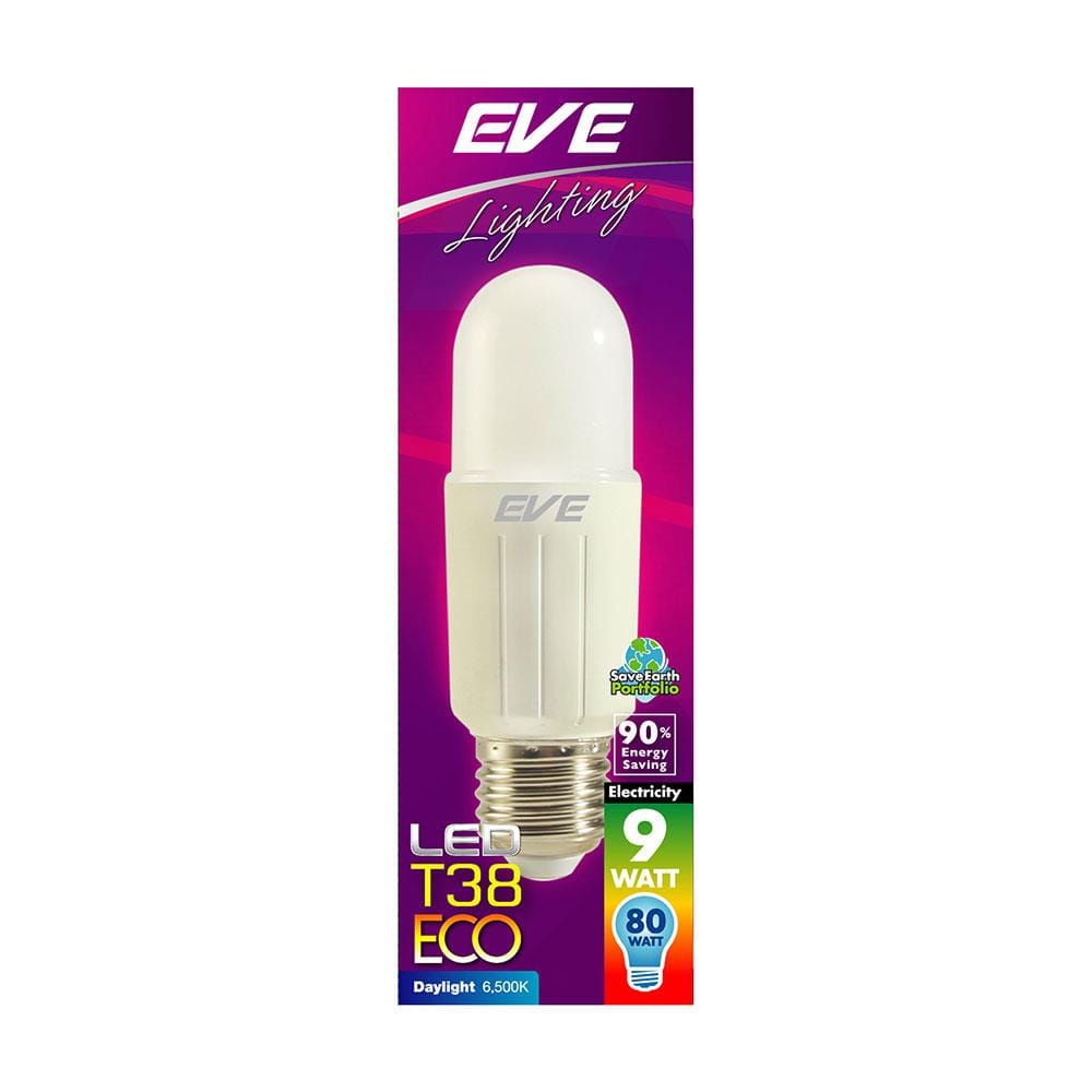 หลอด LED EVE T38 ECO 9 วัตต์ DAYLIGHT E27