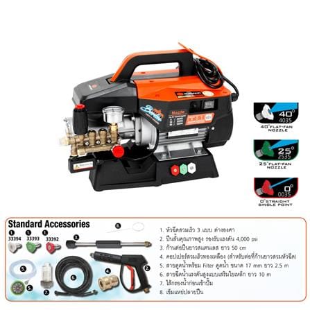 เครื่องฉีดน้ำ PUMPKIN BERLIN (INDUCTION MOTOR) 170 บาร์ 2300 วัตต์_6
