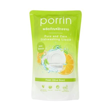 รีฟิลน้ำยาล้างจาน PORRIN FRESH CITRUS 550 มล._0