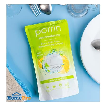 รีฟิลน้ำยาล้างจาน PORRIN FRESH CITRUS 550 มล._2