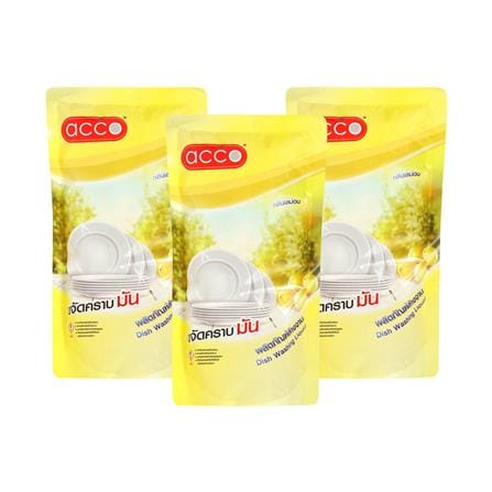 รีฟิลน้ำยาล้างจาน ACCO กลิ่นเลมอน 550 มล. แพ็ก 3 ช...
