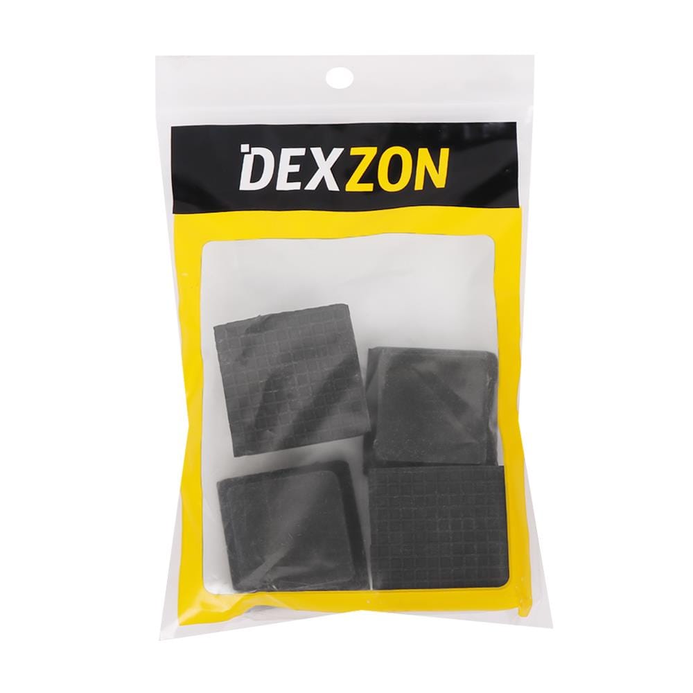 ยางรองขาโต๊ะ DEXZON เหลี่ยม 1-1/2 นิ้ว สีดำ 4 ชิ้น/ชุด