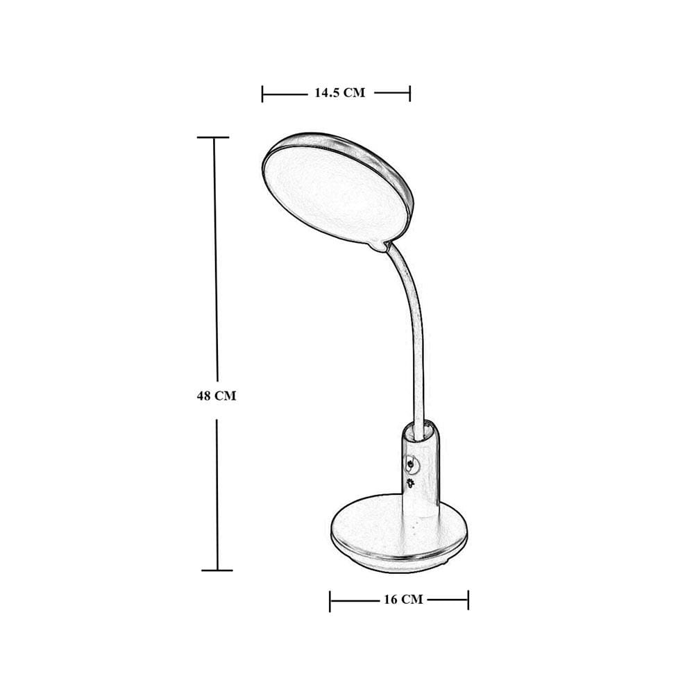 ไฟอ่านหนังสือ LED HATASHI HL-5669WH 6 วัตต์ DAYLIGHT COOLWHITE WARMWHITE สีขาว