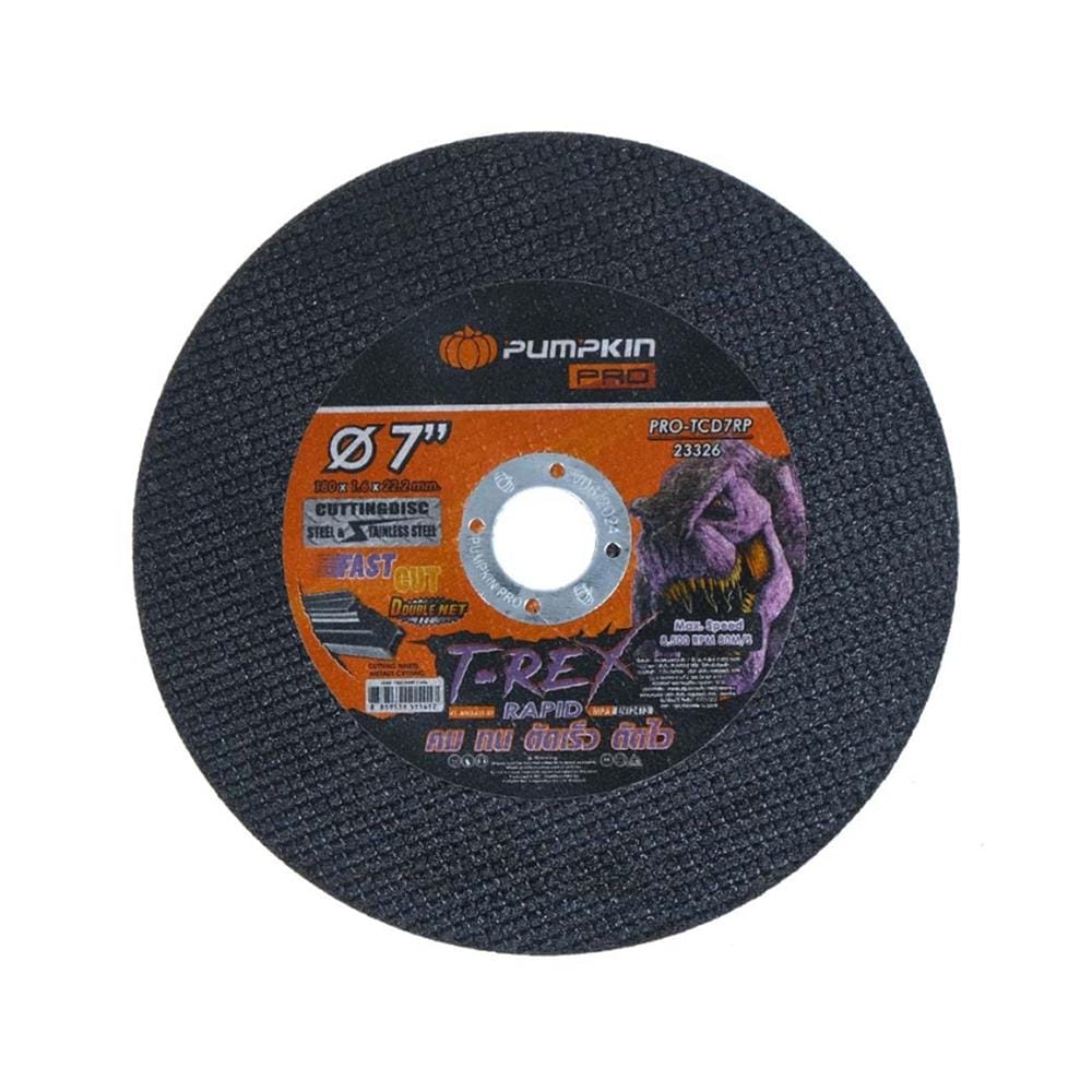 ใบตัด PUMPKIN T-REX RAPID 23326 7 นิ้ว x 1.6 มม. สีดำ