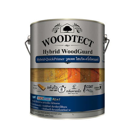 สีรองพื้นไม้ WOODTECT HYBRID PRIMER WW-5000 1 แกลลอน_0