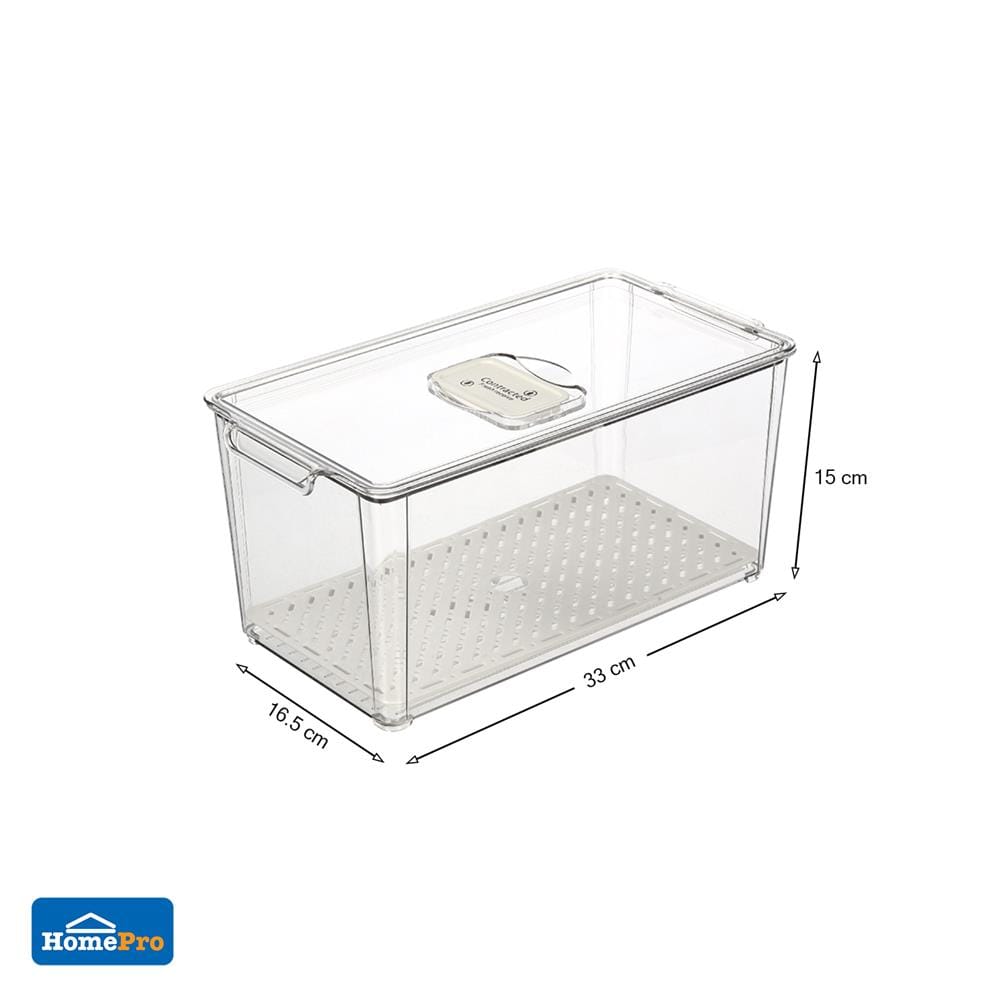 กล่องจัดเก็บในตู้เย็น KECH COO 16.5x33 ซม.ไซซ์ M