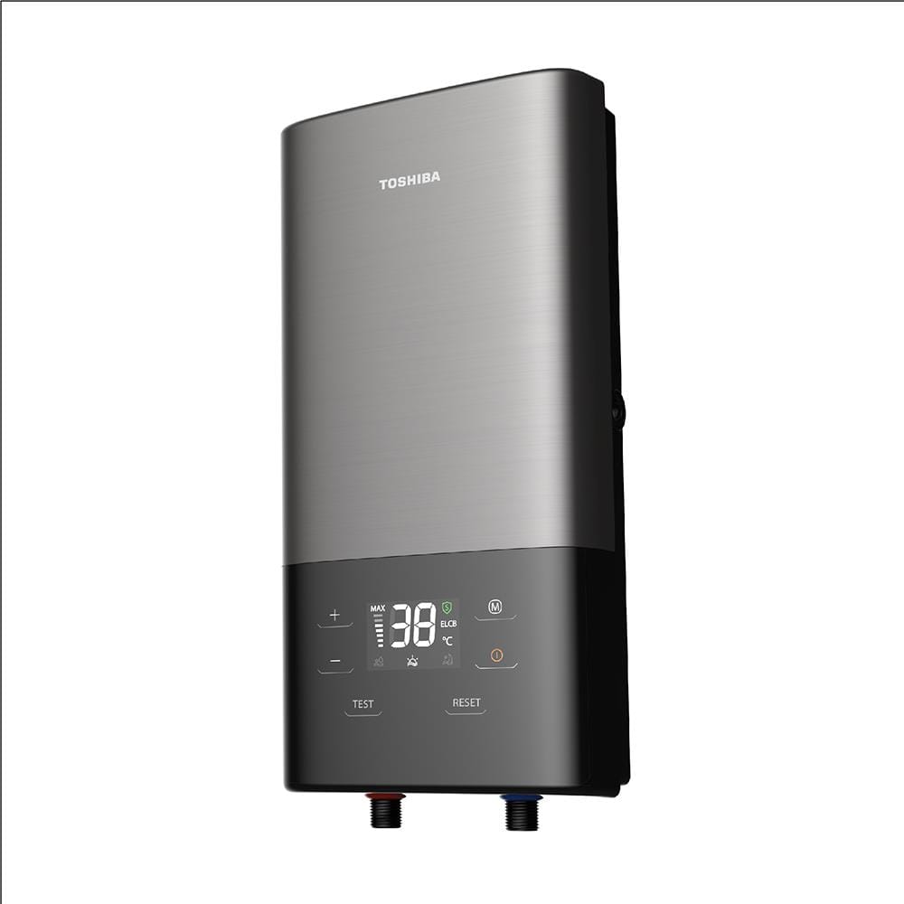เครื่องทำน้ำอุ่น TOSHIBA TWH-38EXNTH(T) 3800 วัตต์ สีเทา