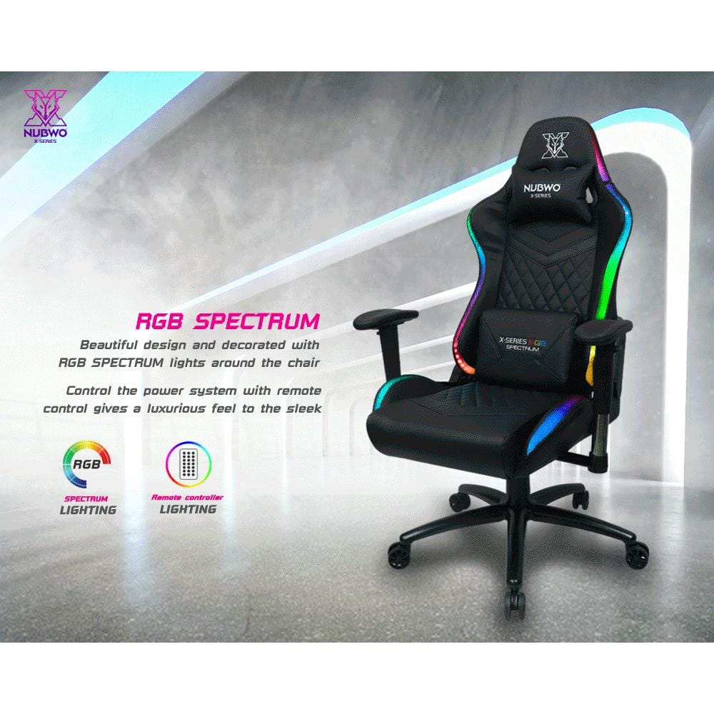 เก้าอี้เกมมิ่ง NUBWO NBCH-X107 PLUS สีดำ