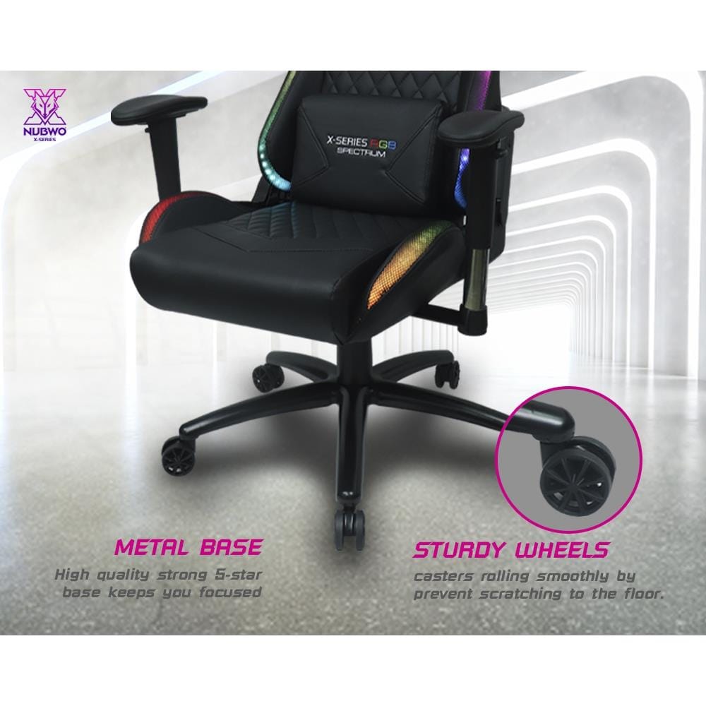 เก้าอี้เกมมิ่ง NUBWO NBCH-X107 PLUS สีดำ