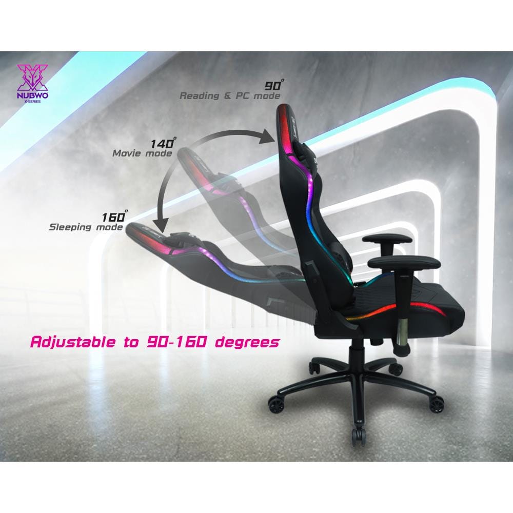 เก้าอี้เกมมิ่ง NUBWO NBCH-X107 PLUS สีดำ