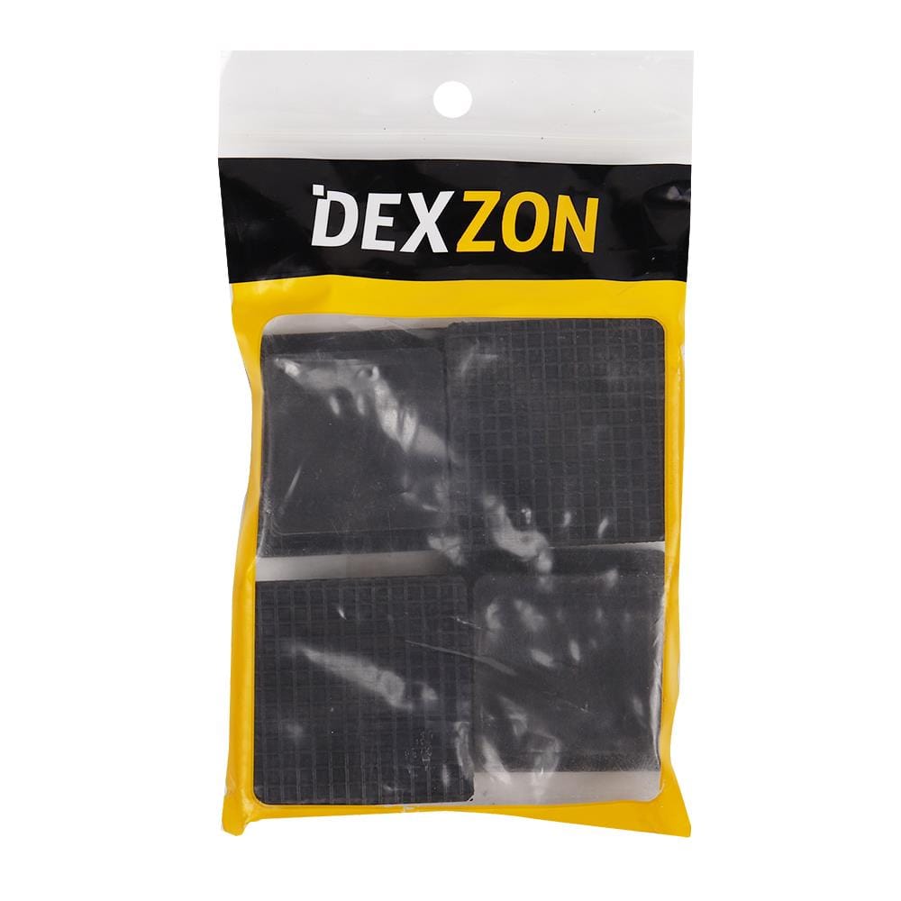 ยางรองขาโต๊ะเหลี่ยมสวมใน DEXZON 2 นิ้ว แพ็ก 4 ชิ้น