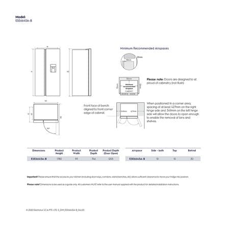 ตู้เย็น SIDE BY SIDE ELECTROLUX ESE6645A-BTH 21.8 คิว กระจกดำ อินเวอร์เตอร์_6