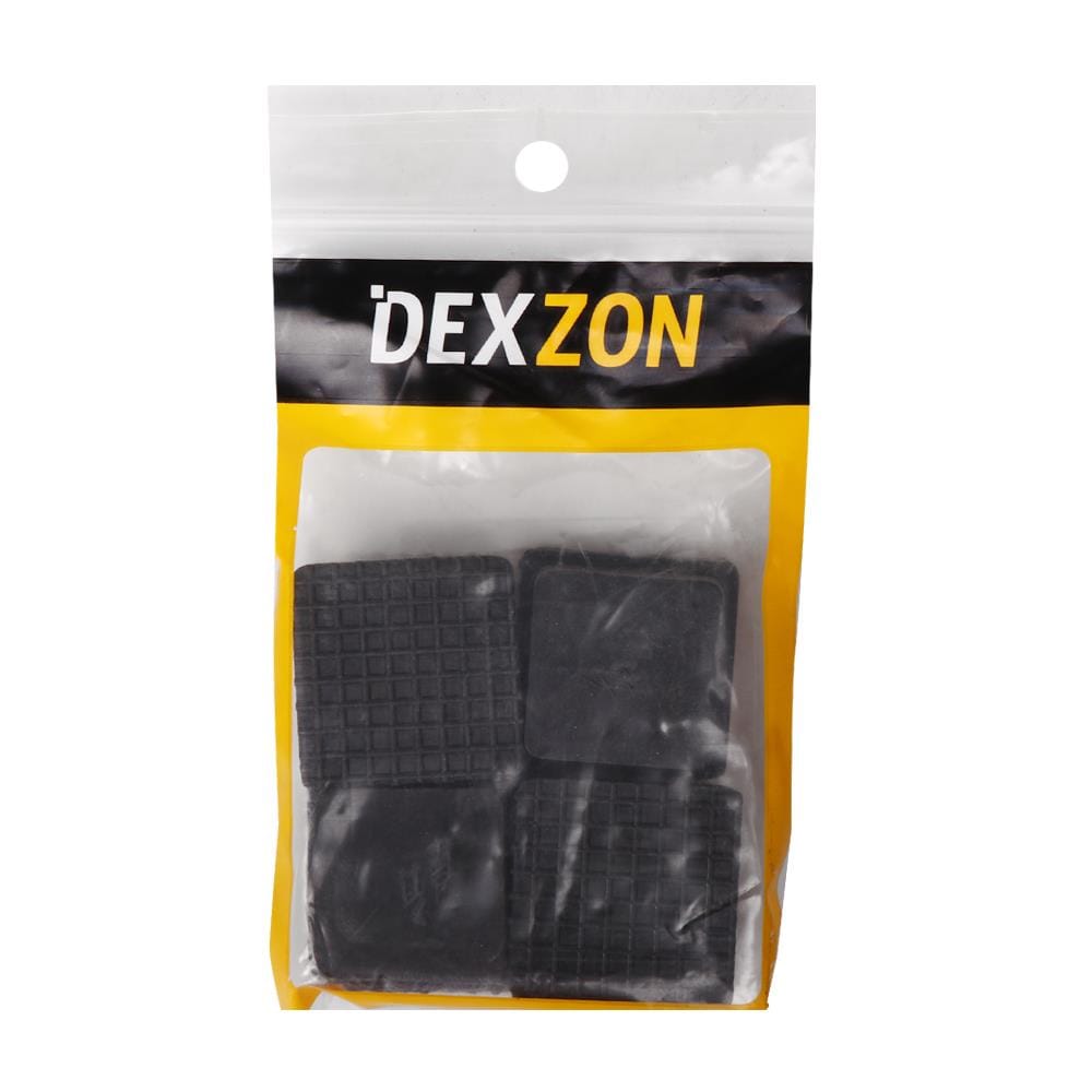 ยางรองขาโต๊ะเหลี่ยมสวมใน DEXZON 1-1/4 นิ้ว แพ็ก 4 ชิ้น