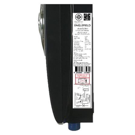 เครื่องทำน้ำอุ่น ENGLEFIELD K-5627X-B-BL 4,500 วัตต์ สีดำ_2