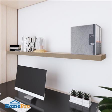 แผ่นชั้นไม้ซ่อนขา STACKO 160x24x5 ซม. สีแซนด์โอ๊ค_4