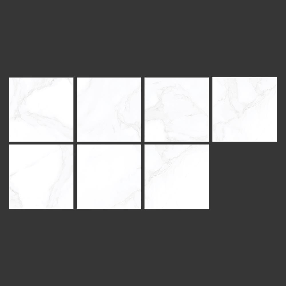 กระเบื้องพื้นพอร์ซเลน  16x16 นิ้ว COTTO เบอร์เรี่ยน ขาว ExC PM 0.96M2