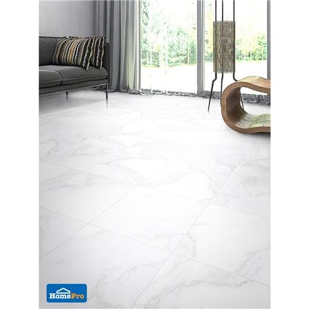 กระเบื้องพื้นพอร์ซเลน  16x16 นิ้ว COTTO เบอร์เรี่ยน ขาว ExC PM 0.96M2_4
