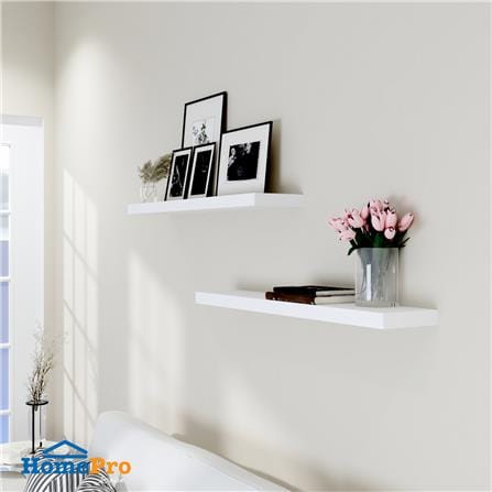 แผ่นชั้นไม้ซ่อนขา STACKO 120x24x5 ซม. สีขาว_4