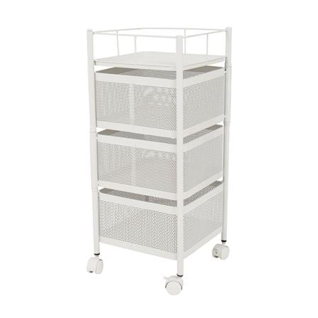 ชั้นวางของ 3 ชั้น มีล้อ KECH SPACE SAVER สีขาว_0