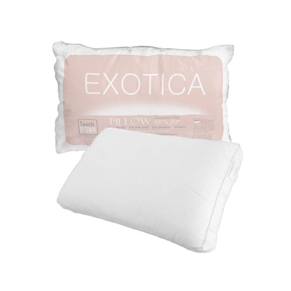 หมอนหนุน ไมโครไฟเบอร์ EXOTICA TOUCH DOWN 19x29 นิ้ว