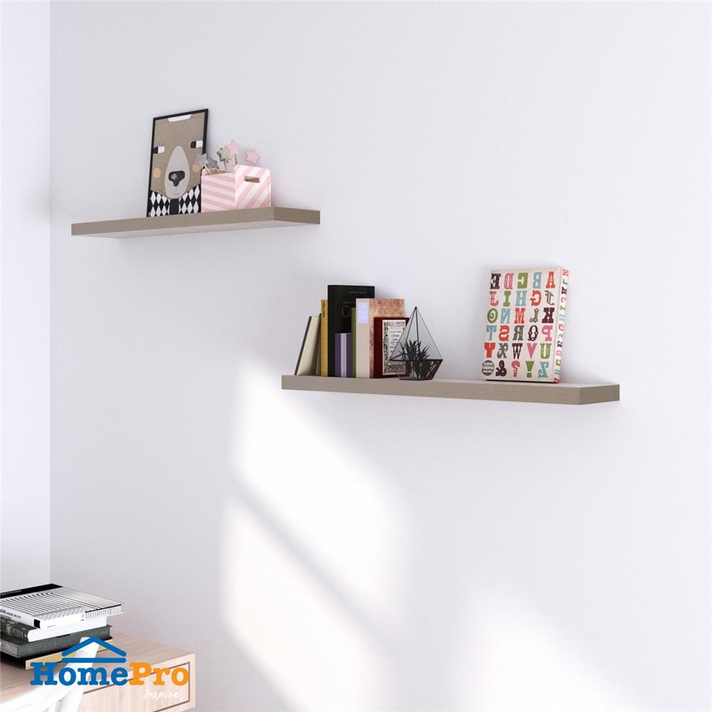 แผ่นชั้นไม้ซ่อนขา STACKO 120x24x5 ซม. สีแซนด์โอ๊ค