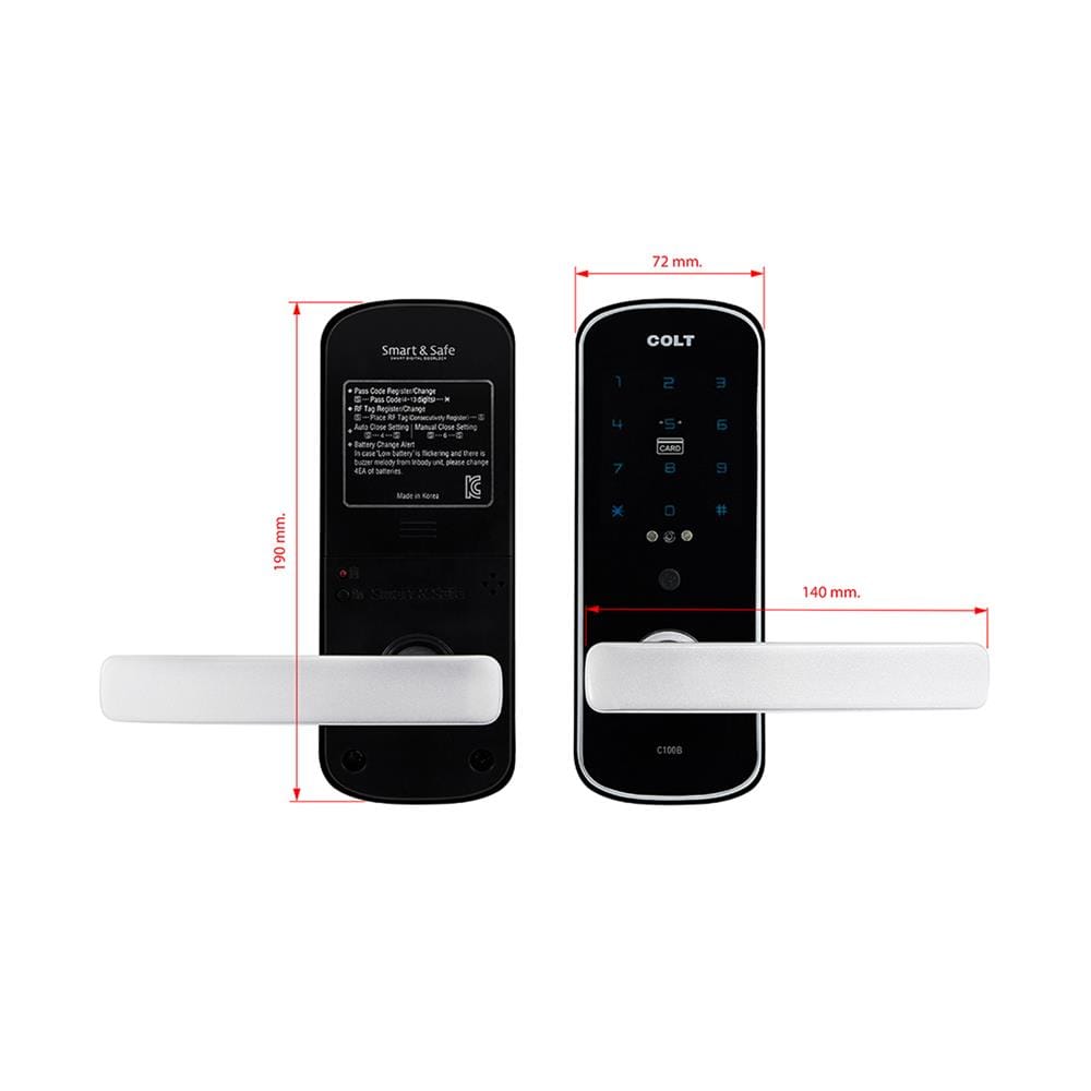กลอนดิจิตอล LOCK COLT C100B3LC สีดำ