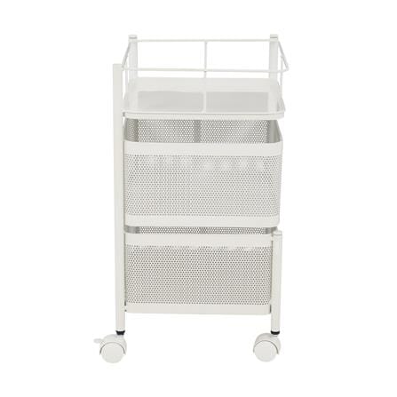 ชั้นวางของ 2 ชั้น มีล้อ KECH SPACE SAVER สีขาว_1